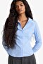 Cotton Fitted Striped Bengaline Long Sleeve Shirt G0224Ax25Au - 4