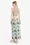A Form Patterned Regular Waist Combed Cotton Lining Tulle Maxi Skirt D7077Ax25Au - 6