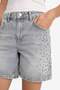 100% Cotton High Waist Jean Bermuda Shorts F9968Ax25Au - 5