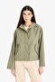 Water-Repellent K Hooded S Faux Leather Raincoat E8552Ax25Au - 3
