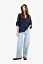 Oversize Wide Fit V-Neck Knitwear Sweater Z7135Az25Wn - 2
