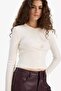 Regular Fit Crop Buttoned V-Neck Knitwear Cardigan A2076Ax25Wn