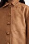 Water Repellent Jacket Collar Buttoned Suede Coat Girls F7148A825Au - 7