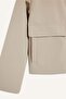 Water Repellent Hooded Fleece Lined Faux Leather Raincoat E8573Ax25Au - 5