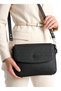 Women's Two-Strap 6-Compartment Shoulder and Crossbody Bag Jp4063tm Jp4063tm Black