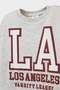 Crew Neck Printed Soft Fuzzy Inside School Sweatshirt Baby Girl F3751A525Au - 4