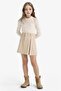 Pleated Gabardine Skirt Girls' E9322A825AU