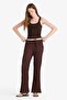 Flare Fit Wrinkled Regular Waist Trousers F7659Ax25Hs - 2