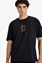 100% Cotton Boxy Fit Printed T-Shirt F8324Ax25Au - 4