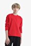Crew Neck Basic Plain Long Sleeve School T-Shirt Boys K1686A625Au - 4