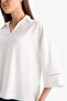 Relax Fit Shirt Collar Long Sleeve Blouse F4977Ax25Au - 5