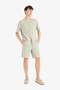 Relax Fit Waist Lace-Up Linen Blend Bermuda Shorts D9913Ax25Au - 2