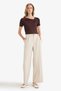 Slim Fit Slim Fit Boat Neck Short Sleeve Blouse F8008Ax25Au - 2
