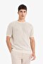 Standard Fit Crew Neck Knitwear Short Sleeve T-Shirt E3255Ax25Sm - 3