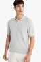 Standard Fit Polo Neck Knitwear Short Sleeve T-Shirt E3306Ax25Sm - 3