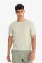 Regular Fit Crew Neck Textured Short Sleeve T-Shirt F8480Ax25Au - 3