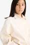 100% Cotton Oversize Wide Fit Gabardine Long Sleeve Shirt Girls E9740A825Au - 4