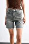 100% Cotton Regular Fit Jean Shorts F9553Ax25Sm - 8