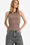 Fitted Crew Neck Knitwear Undershirt F7772Ax25Au - 3