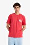 100% Cotton Regular Fit Crew Neck Printed Short Sleeve T-Shirt F8540Ax25Hs - 4