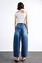 Wide Baggy Fit Washed Jean Trousers F7501Ax25Sm - 7