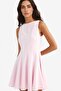 Boat Neck Sleeveless Mini Dress F2692Ax25Au - 3