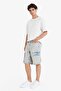 100% Cotton Baggy Fit Cargo Pocket Jean Bermuda Shorts F5022Ax25Sm - 3