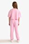 2-Piece Set Printed Short-Sleeve T-Shirt and Elastic Waist Sweatpants for Girls E6414A825AU - 8