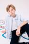 School Polo Collar Oxford Long Sleeve School Shirt Boys F3268A825Au