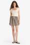 A-Line Checkered Regular Waist Seersucker Textured Mini Skirt F7155Ax25Sm - 3