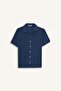 Oversize Wide Fit Polo Collar Short Sleeve Shirt for Boys E3313A825Hs - 8