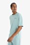 Oversize Wide Fit Crew Neck Printed Sportsman Short Sleeve T-Shirt (25 Sm) - 4