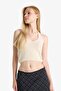 Slim Fit Slim Fit Halter Neck Knitwear Undershirt F8367Ax25Hs - 3