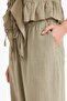 Wide Leg Double Pocket Regular Waist Standard Length Trousers D1009Ax25Sp - 5