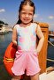 Heart Patterned Swimsuit Baby Girl C0788A525Sm