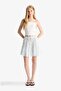 Floral High Waist Combed Cotton Lining Crinkle Viscose Mini Skirt F7223Ax25Hs