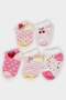 Non-Slip Sole 5-Piece Cotton Booties Socks for Baby Girl E4644A5Ns