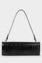 Women's Faux Leather Baguette Bag F1240Axns - 2