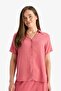 Regular Fit Crinkle Viscose Short Sleeve Shirt F5835Ax25Sm - 6