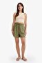 High Waist Elasticated Straight Leg Shorts F0487Ax25Sm - 3