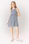 100% Cotton Crew Neck Striped Sleeveless Summer Dress for Girls B4340A825Sm