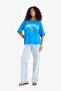 Regular Fit Crew Neck Printed Combed Cotton Short Sleeve T-Shirt F5883Ax25Sm - 2