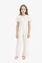 Short Sleeve Striped Viscose Jumpsuit for Girls F5783A825Sm