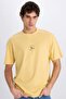 100% Cotton Boxy Fit Crew Neck Printed Short Sleeve T-Shirt E0911Ax25Sm - 4