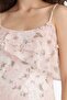 Ruffle Collar Floral Tulle Strap Mini Dress F6148Ax25Hs - 8