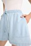 High Waist Soft Jean Shorts E0957Ax25Sm - 6