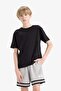 Printed Shorts with Elastic Waistband for Boys F2419A825Hs - 5