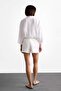 Tie-Up White Mini Shorts Skirt F8337Ax25Sm - 7