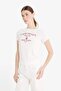 Regular Fit Crew Neck Printed Rib Short Sleeve T-Shirt F5105Ax25Sm - 5