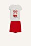100% Cotton Cotton Piece Elastic Waist Pajama Set for Girls E0667A825Hs - 7